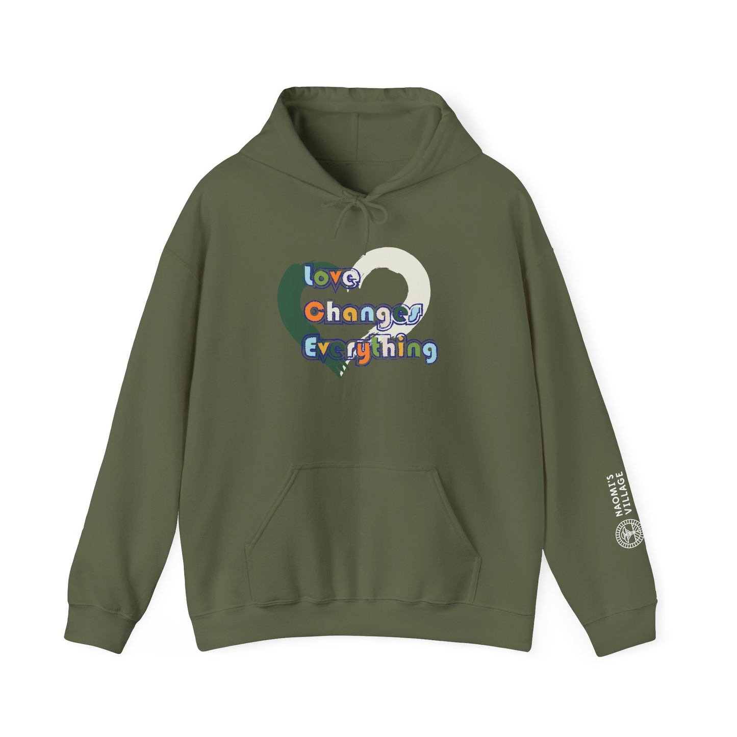 Love Changes Everything Heart Hoodie