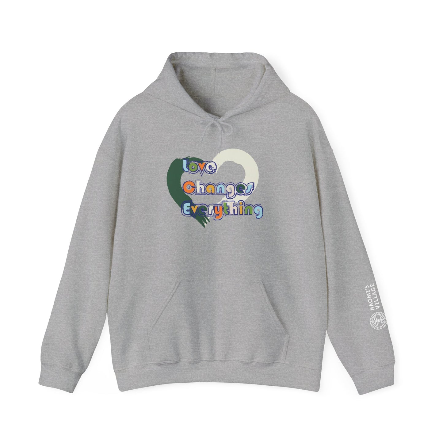 Love Changes Everything Heart Hoodie